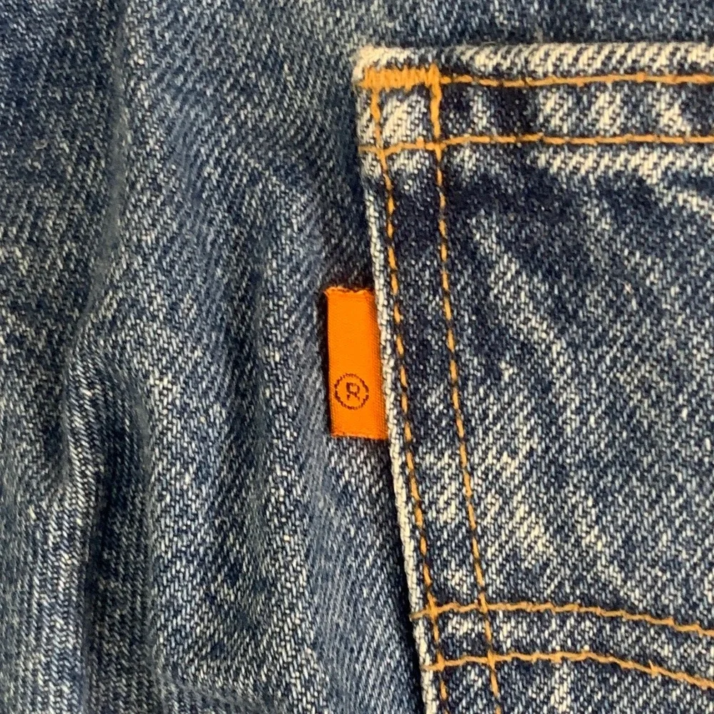 VTG Levi's 505 Jeans Mens 38x33 Blue Orange Tab Regular Straight Leg 1997